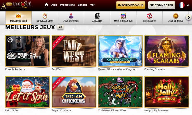 Win unique casino en ligne - Les Joies Uniques du Casino en Ligne en France